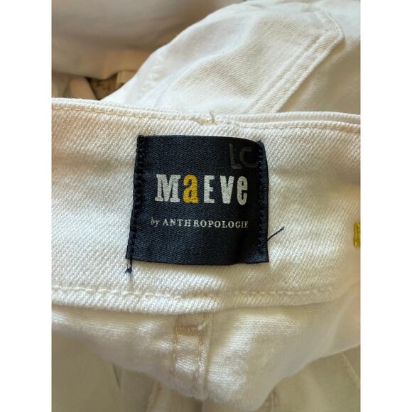 Maeve Collete Wide Leg Crop Jean Whote SIze 32 - Picture 5 of 5